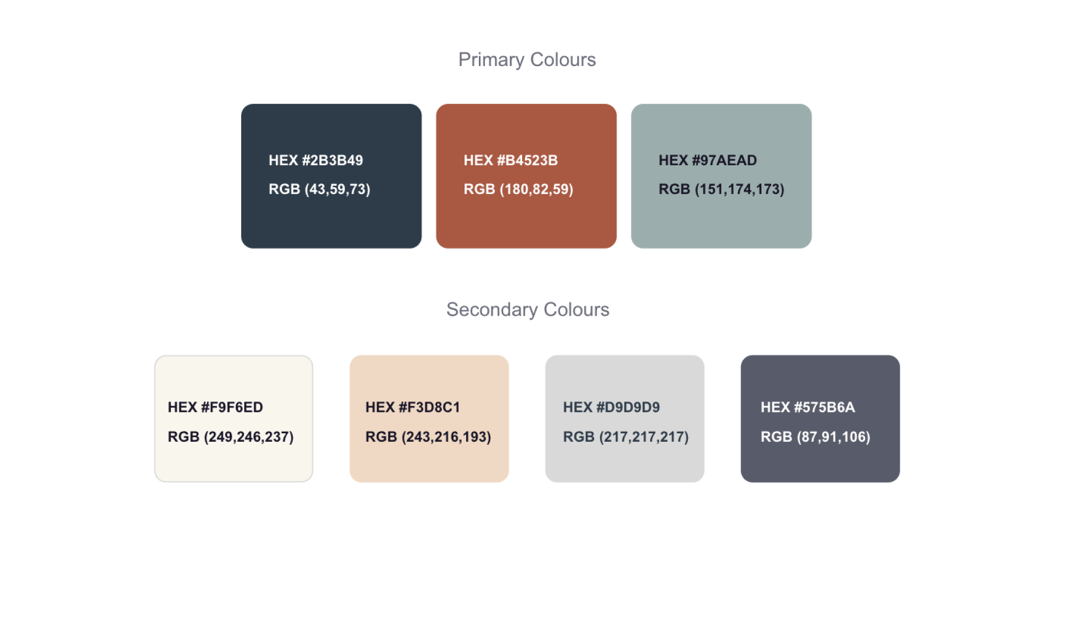Postal Museum colour palette